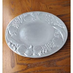 Wilton Oval Platter Armetale Large Fruit Serving Tray Platter Pewter 16" x 12"